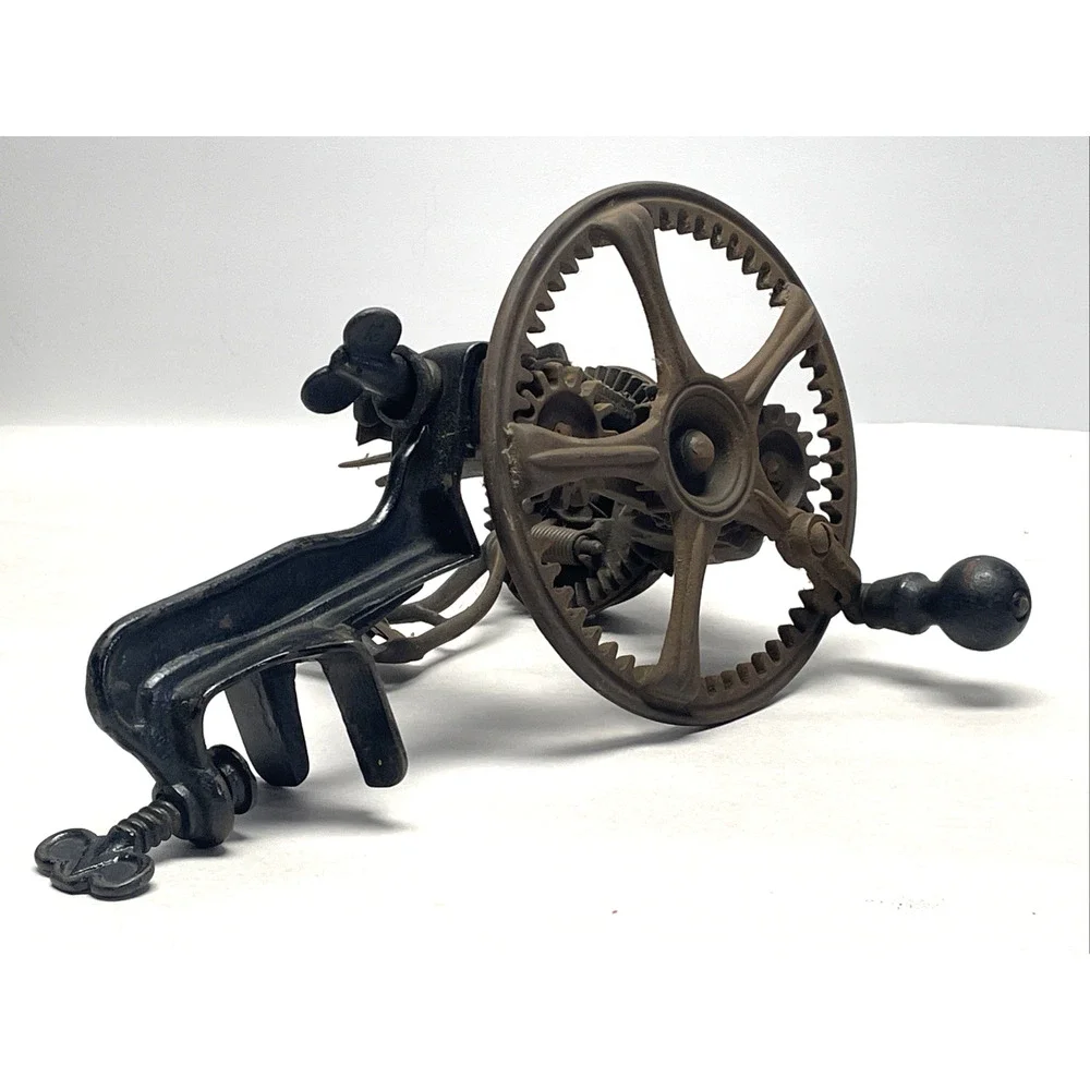 Antique Reading Hardware Co Cast Iron Apple Peeler Parer Pat. 1871 Primitive 12